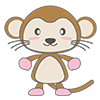 サル - キャラクター｜人物｜フリーイラスト