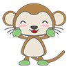 猿 - キャラクター｜人物｜フリーイラスト