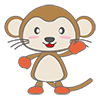 サル - キャラクター｜人物｜フリーイラスト