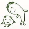 見下ろす/笑顔/震える - キャラクター｜人物｜フリーイラスト