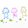 仲間/友達/遊ぶ - キャラクター｜人物｜フリーイラスト
