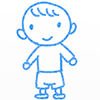 少年/笑顔 - キャラクター｜人物｜フリーイラスト