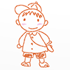 幼稚園/男の子/通学 - キャラクター｜人物｜フリーイラスト