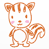 りす/栗鼠/動物 - キャラクター｜人物｜フリーイラスト