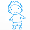 少年/男の子/笑顔 - キャラクター｜人物｜フリーイラスト