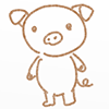 ブタ/豚/動物 - キャラクター｜人物｜フリーイラスト