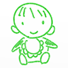 赤ん坊/笑顔 - キャラクター｜人物｜フリーイラスト