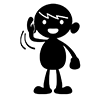 Thank you very much / See you tomorrow --Character ｜ Person ｜ Free illustration