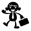 Attendance / I'm coming-Character ｜ Person ｜ Free illustration