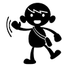 I'm out / I'm going to play --Character ｜ People ｜ Free illustrations