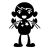 Crackling / Applause / Amazing --Character ｜ Person ｜ Free Illustration