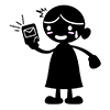 Get in touch / I've just arrived-Character ｜ Person ｜ Free illustration