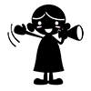 Are you listening? / Reply ~ --Character ｜ Person ｜ Free illustration