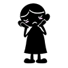 What should I do~? / Worried-Character ｜ Person ｜ Free illustration