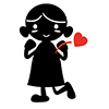 Kyun / Love / Heart-Character | Person | Free Illustration