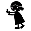 No, I refuse / reject --Character ｜ Person ｜ Free illustration