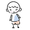 I'm not fine / Shobon --Character ｜ Person ｜ Free illustration