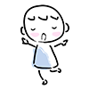 Feels good / Lalala ~ --Character ｜ Person ｜ Free illustration