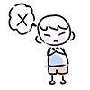 No / No / Batten --Character ｜ Person ｜ Free Illustration