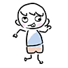 I don't understand the meaning / Bello Bello Bar-Character ｜ Person ｜ Free Illustration