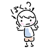 Am I? / I don't know ... --Character | Person | Free illustration