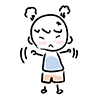 Pun Pun / I'm angry-Character ｜ Person ｜ Free Illustration