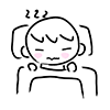 I was sleeping / I'm going to sleep now --Character ｜ Person ｜ Free illustration