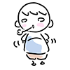 I ate full / burp! --Character ｜ Person ｜ Free illustration