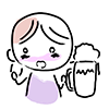 Let's toast / Let's drink together --Character ｜ Person ｜ Free illustration