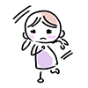 Involuntarily run away / No ~ --Character ｜ Person ｜ Free illustration