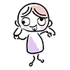 Lero Lerobe / I don't understand --Character ｜ Person ｜ Free illustration