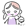 Sukkarakan / Money shortage --Character ｜ Person ｜ Free illustration