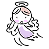 Became an angel / died? --Character ｜ Person ｜ Free illustration